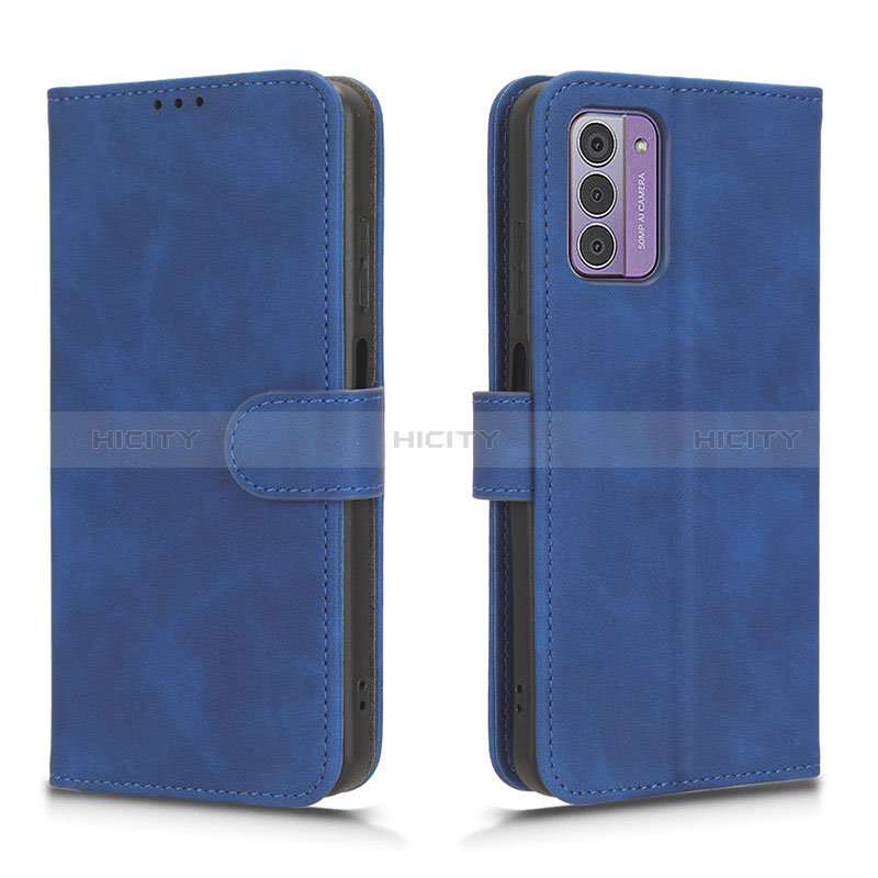 Coque Portefeuille Livre Cuir Etui Clapet L01Z pour Nokia G42 5G Bleu Plus