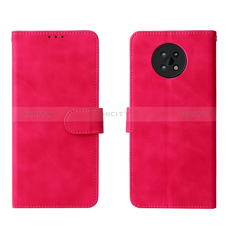 Coque Portefeuille Livre Cuir Etui Clapet L01Z pour Nokia G50 5G Rose Rouge Plus