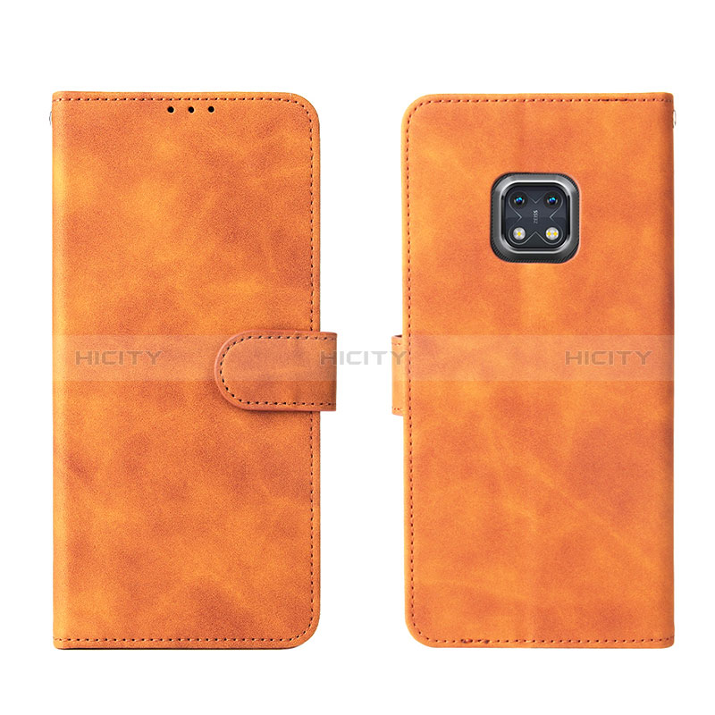 Coque Portefeuille Livre Cuir Etui Clapet L01Z pour Nokia XR20 Marron Plus