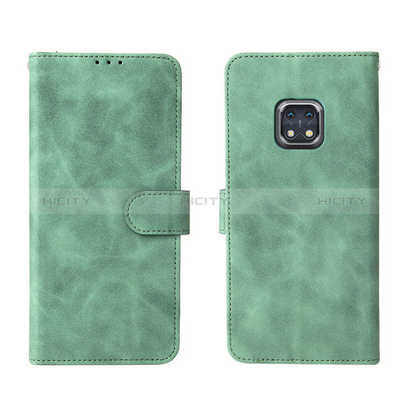 Coque Portefeuille Livre Cuir Etui Clapet L01Z pour Nokia XR20 Vert Plus