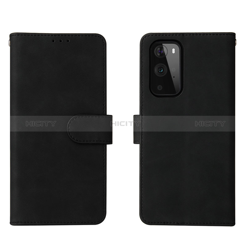 Coque Portefeuille Livre Cuir Etui Clapet L01Z pour OnePlus 9 Pro 5G Noir Plus