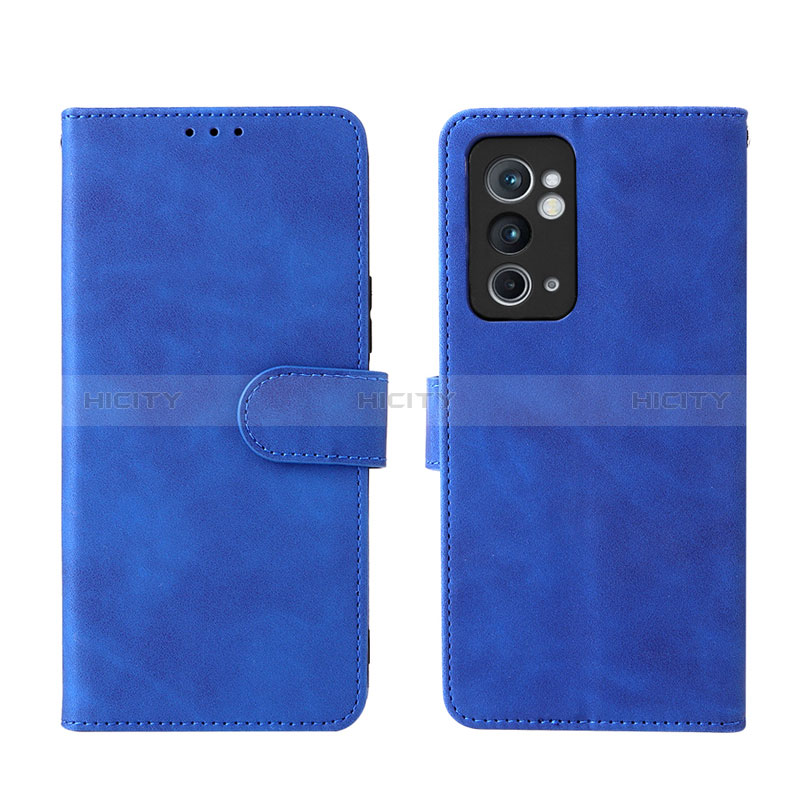 Coque Portefeuille Livre Cuir Etui Clapet L01Z pour OnePlus 9RT 5G Bleu Plus