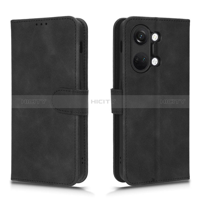 Coque Portefeuille Livre Cuir Etui Clapet L01Z pour OnePlus Ace 2V 5G Noir Plus