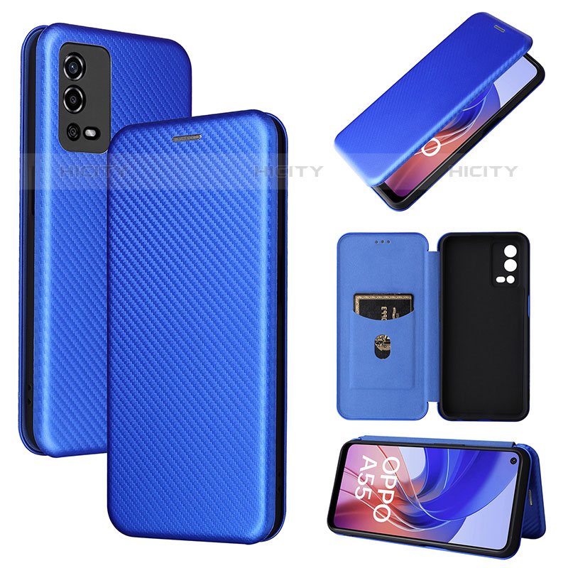 Coque Portefeuille Livre Cuir Etui Clapet L01Z pour Oppo A55 4G Plus