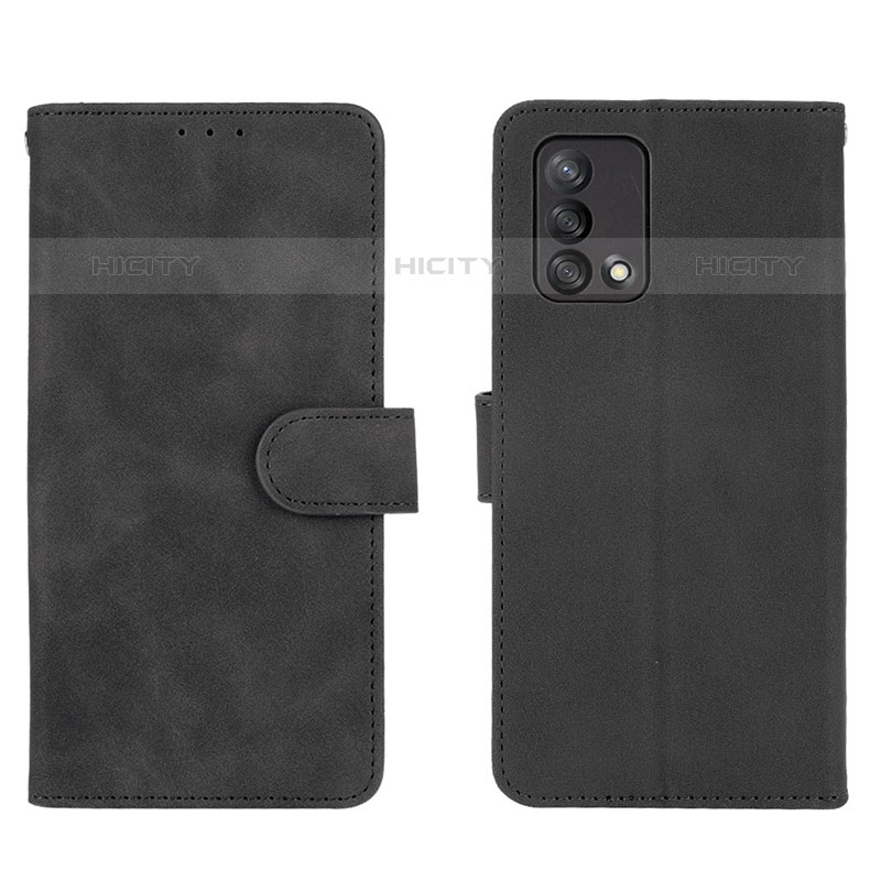 Coque Portefeuille Livre Cuir Etui Clapet L01Z pour Oppo A74 4G Noir Plus