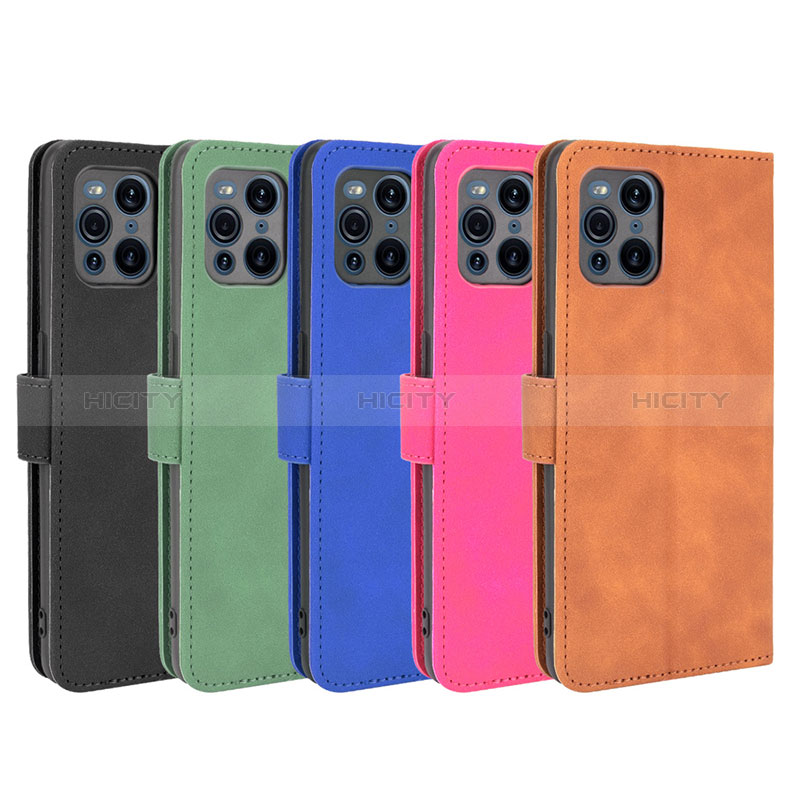 Coque Portefeuille Livre Cuir Etui Clapet L01Z pour Oppo Find X3 5G Plus