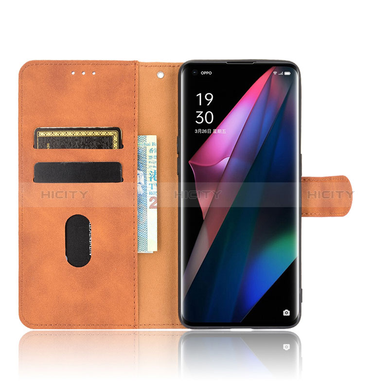 Coque Portefeuille Livre Cuir Etui Clapet L01Z pour Oppo Find X3 5G Plus