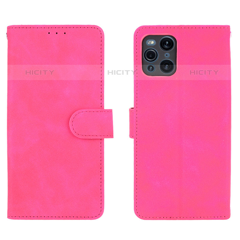 Coque Portefeuille Livre Cuir Etui Clapet L01Z pour Oppo Find X3 Pro 5G Plus