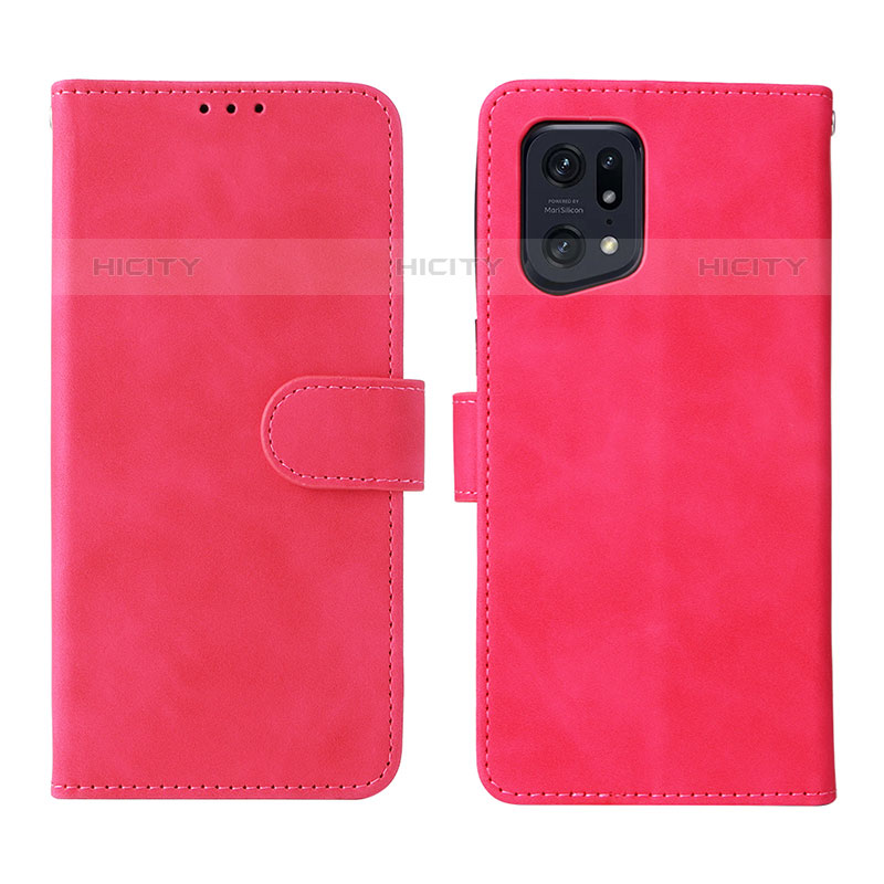 Coque Portefeuille Livre Cuir Etui Clapet L01Z pour Oppo Find X5 Pro 5G Plus