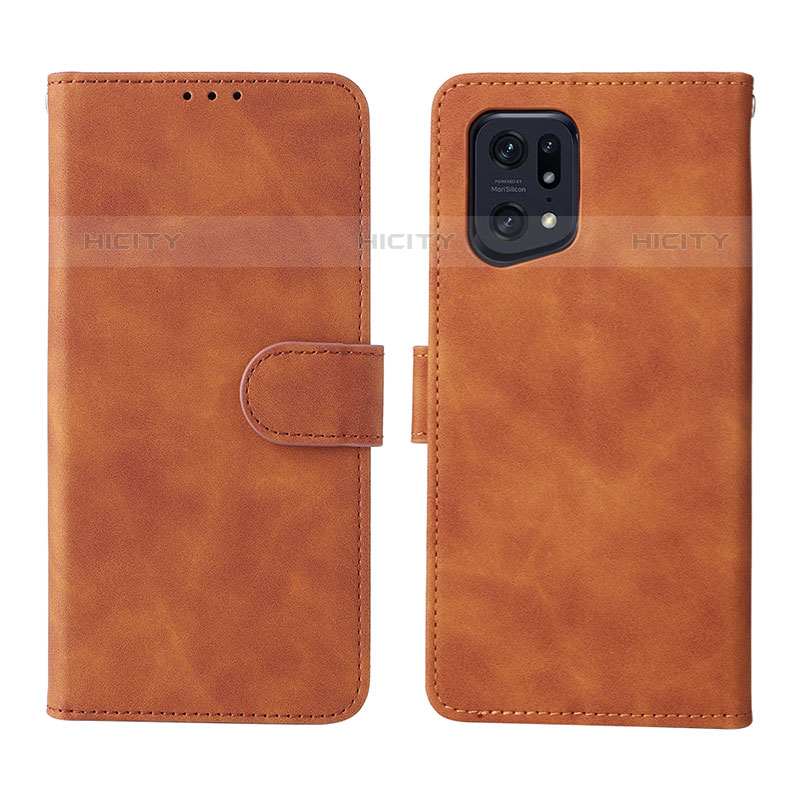 Coque Portefeuille Livre Cuir Etui Clapet L01Z pour Oppo Find X5 Pro 5G Plus