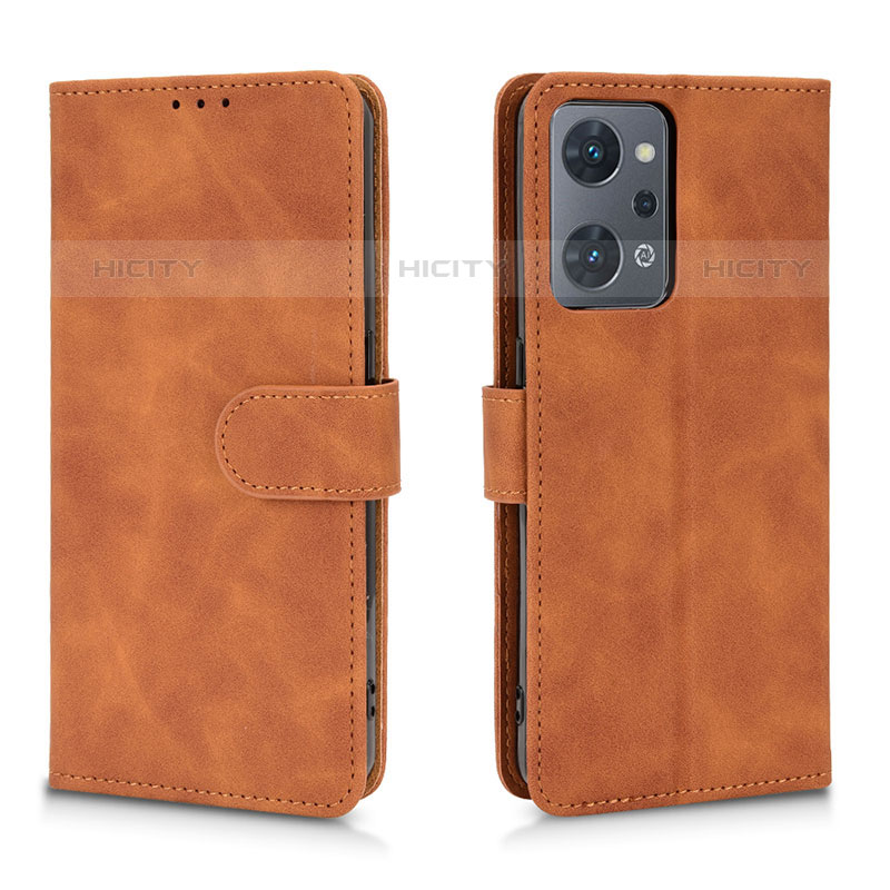 Coque Portefeuille Livre Cuir Etui Clapet L01Z pour Oppo Reno7 A Marron Plus