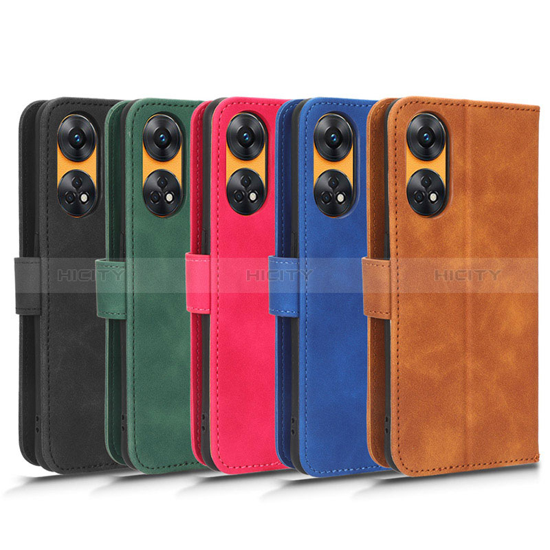 Coque Portefeuille Livre Cuir Etui Clapet L01Z pour Oppo Reno8 T 4G Plus