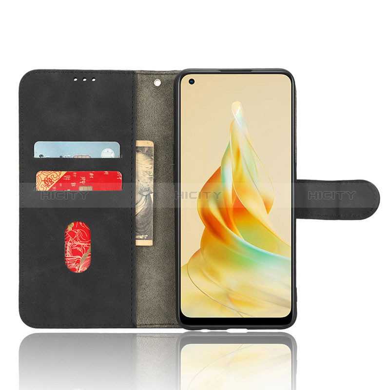 Coque Portefeuille Livre Cuir Etui Clapet L01Z pour Oppo Reno8 T 4G Plus