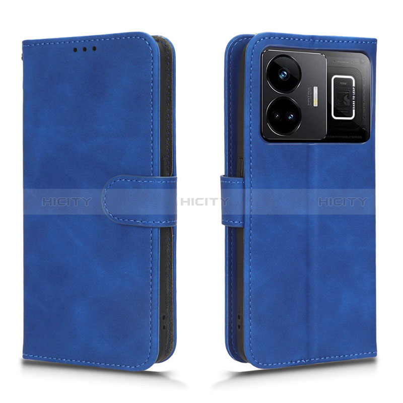 Coque Portefeuille Livre Cuir Etui Clapet L01Z pour Realme GT Neo5 240W 5G Bleu Plus