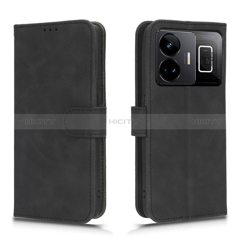 Coque Portefeuille Livre Cuir Etui Clapet L01Z pour Realme GT Neo5 240W 5G Noir Plus