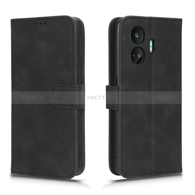 Coque Portefeuille Livre Cuir Etui Clapet L01Z pour Realme GT Neo5 SE 5G Noir Plus