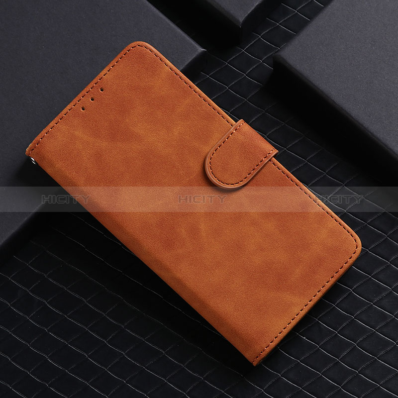 Coque Portefeuille Livre Cuir Etui Clapet L01Z pour Realme V3 5G Marron Plus