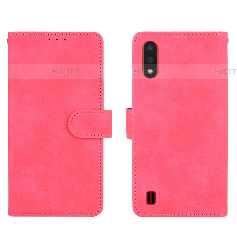 Coque Portefeuille Livre Cuir Etui Clapet L01Z pour Samsung Galaxy A01 SM-A015 Plus