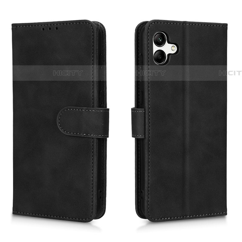 Coque Portefeuille Livre Cuir Etui Clapet L01Z pour Samsung Galaxy A04E Noir Plus