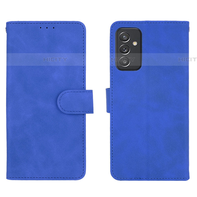 Coque Portefeuille Livre Cuir Etui Clapet L01Z pour Samsung Galaxy A05s Bleu Plus