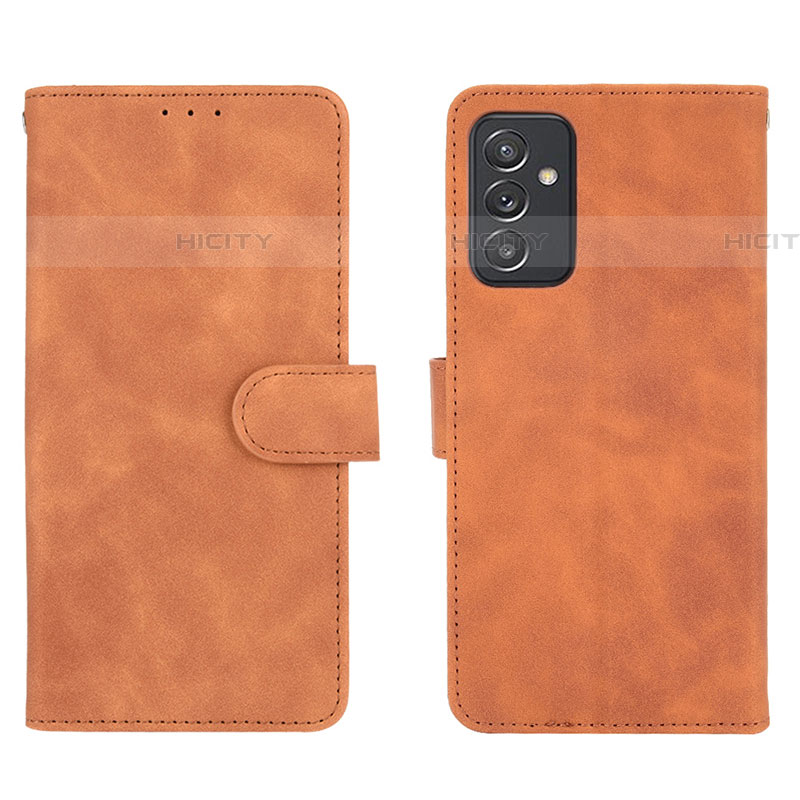 Coque Portefeuille Livre Cuir Etui Clapet L01Z pour Samsung Galaxy A05s Marron Plus