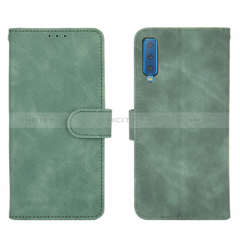 Coque Portefeuille Livre Cuir Etui Clapet L01Z pour Samsung Galaxy A7 (2018) A750 Plus