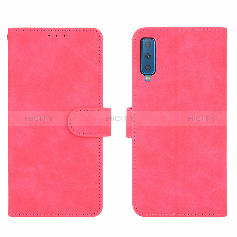 Coque Portefeuille Livre Cuir Etui Clapet L01Z pour Samsung Galaxy A7 (2018) A750 Plus