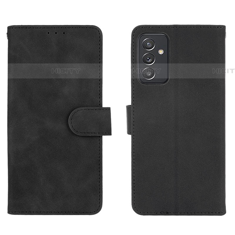 Coque Portefeuille Livre Cuir Etui Clapet L01Z pour Samsung Galaxy A82 5G Noir Plus