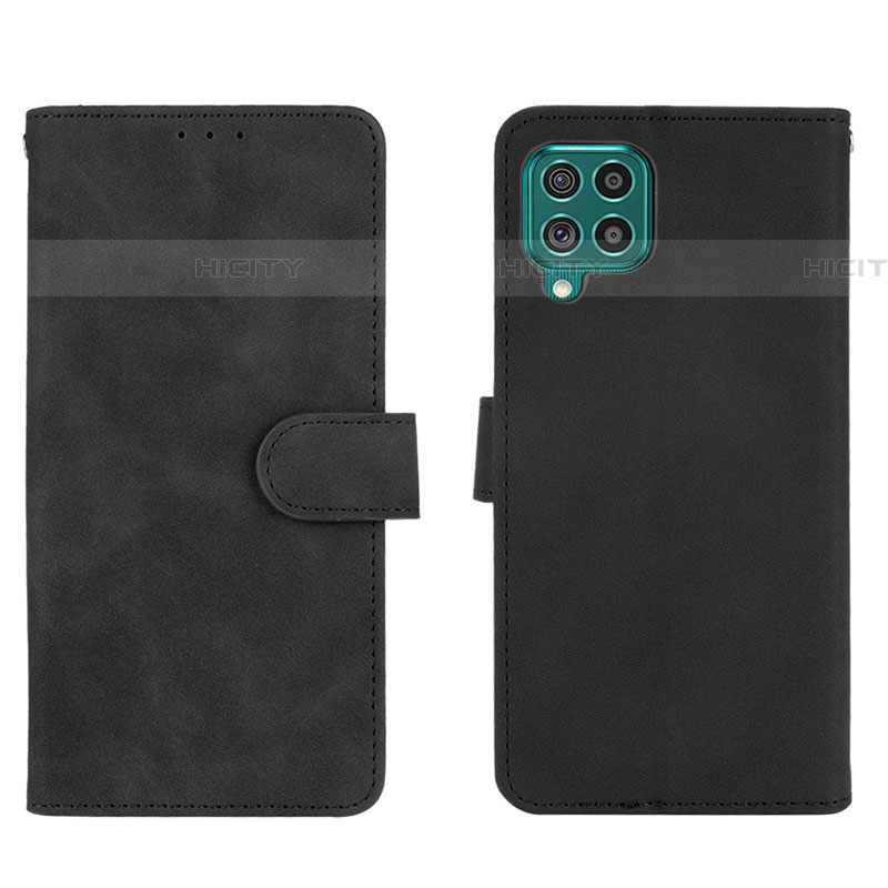 Coque Portefeuille Livre Cuir Etui Clapet L01Z pour Samsung Galaxy F62 5G Noir Plus