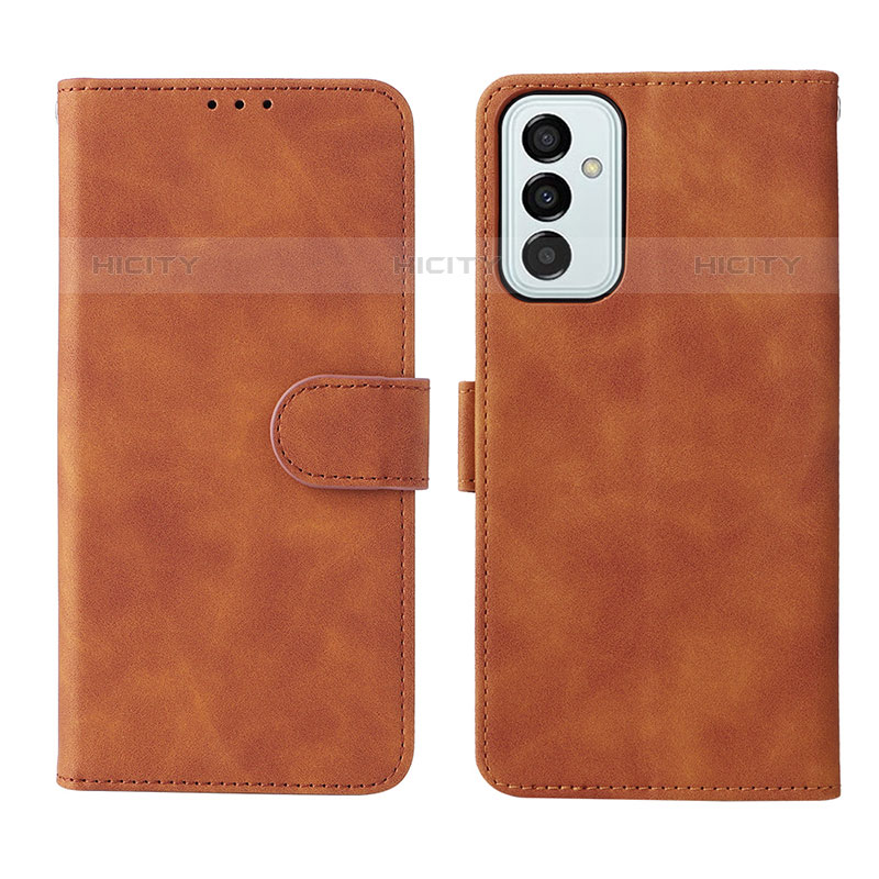 Coque Portefeuille Livre Cuir Etui Clapet L01Z pour Samsung Galaxy M23 5G Marron Plus