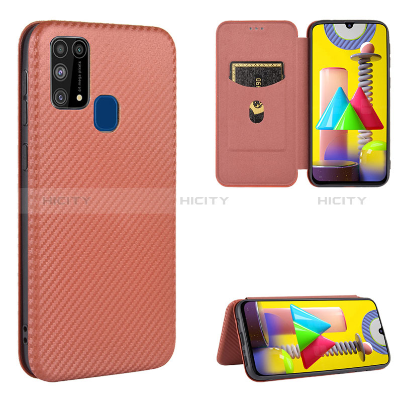 Coque Portefeuille Livre Cuir Etui Clapet L01Z pour Samsung Galaxy M31 Prime Edition Plus