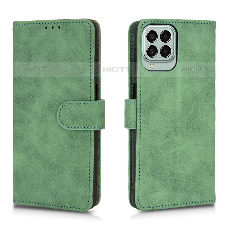 Coque Portefeuille Livre Cuir Etui Clapet L01Z pour Samsung Galaxy M33 5G Vert Plus