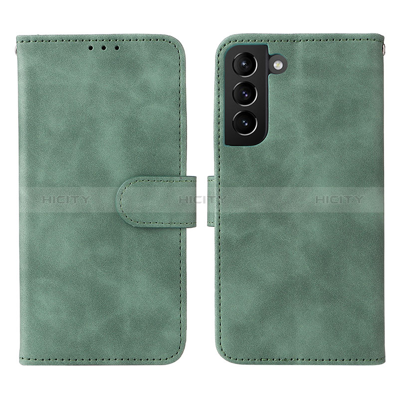 Coque Portefeuille Livre Cuir Etui Clapet L01Z pour Samsung Galaxy S24 Plus 5G Vert Plus