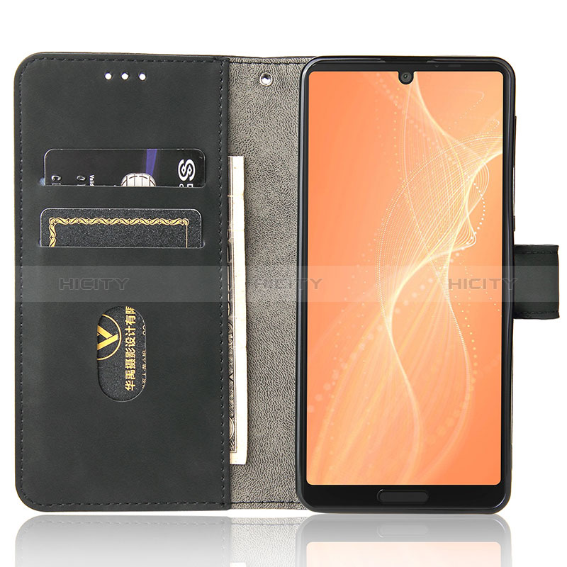 Coque Portefeuille Livre Cuir Etui Clapet L01Z pour Sharp Aquos Sense6 Plus