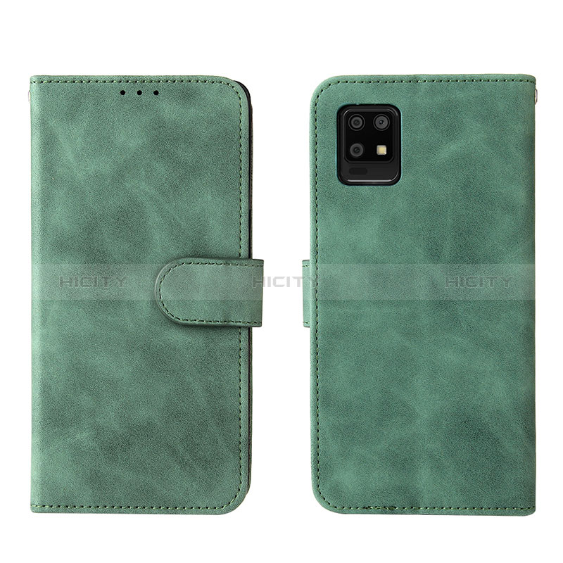 Coque Portefeuille Livre Cuir Etui Clapet L01Z pour Sharp Aquos Zero6 Vert Plus