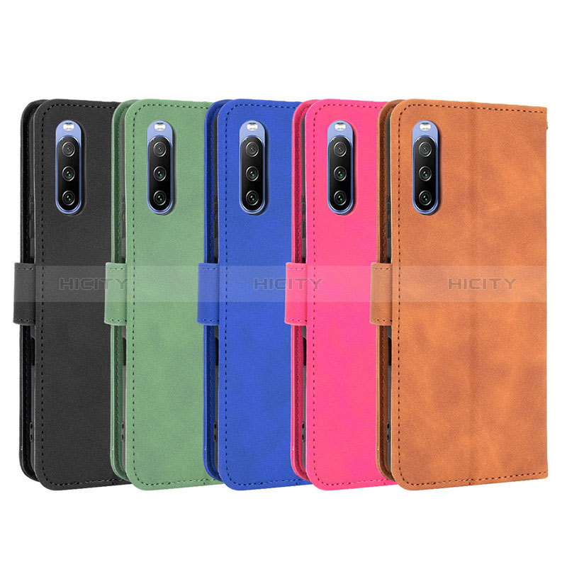 Coque Portefeuille Livre Cuir Etui Clapet L01Z pour Sony Xperia 10 III SOG04 Plus