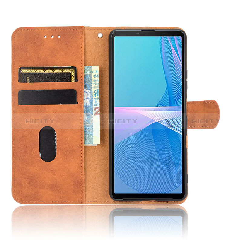Coque Portefeuille Livre Cuir Etui Clapet L01Z pour Sony Xperia 10 III SOG04 Plus