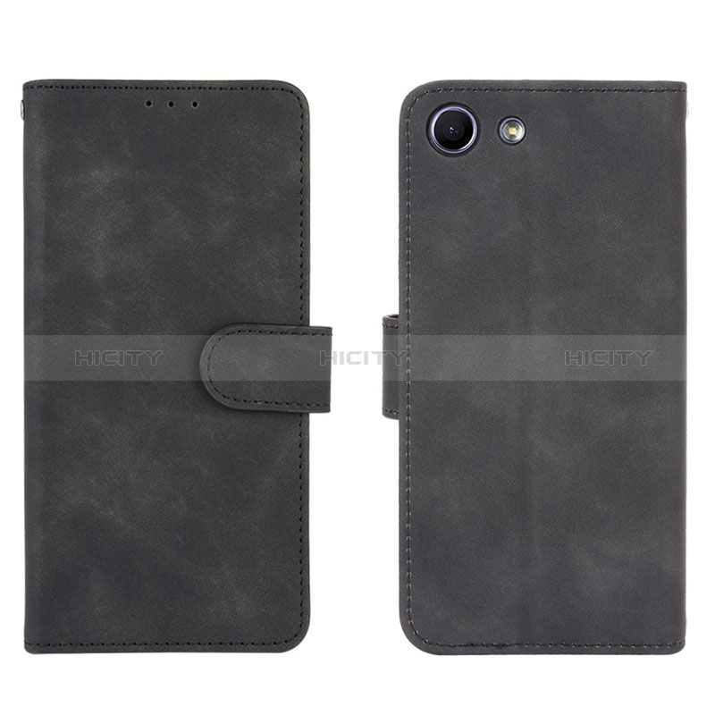 Coque Portefeuille Livre Cuir Etui Clapet L01Z pour Sony Xperia Ace Noir Plus