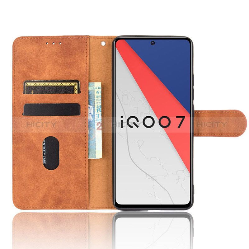 Coque Portefeuille Livre Cuir Etui Clapet L01Z pour Vivo iQOO 7 5G Plus