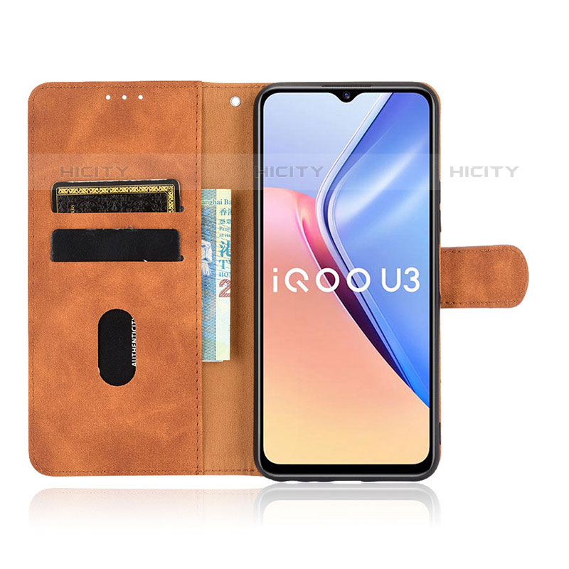 Coque Portefeuille Livre Cuir Etui Clapet L01Z pour Vivo iQOO U3x 5G Plus