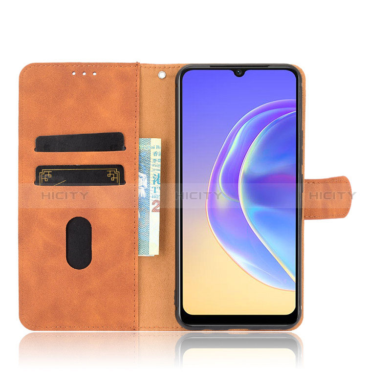 Coque Portefeuille Livre Cuir Etui Clapet L01Z pour Vivo V21e 4G Plus