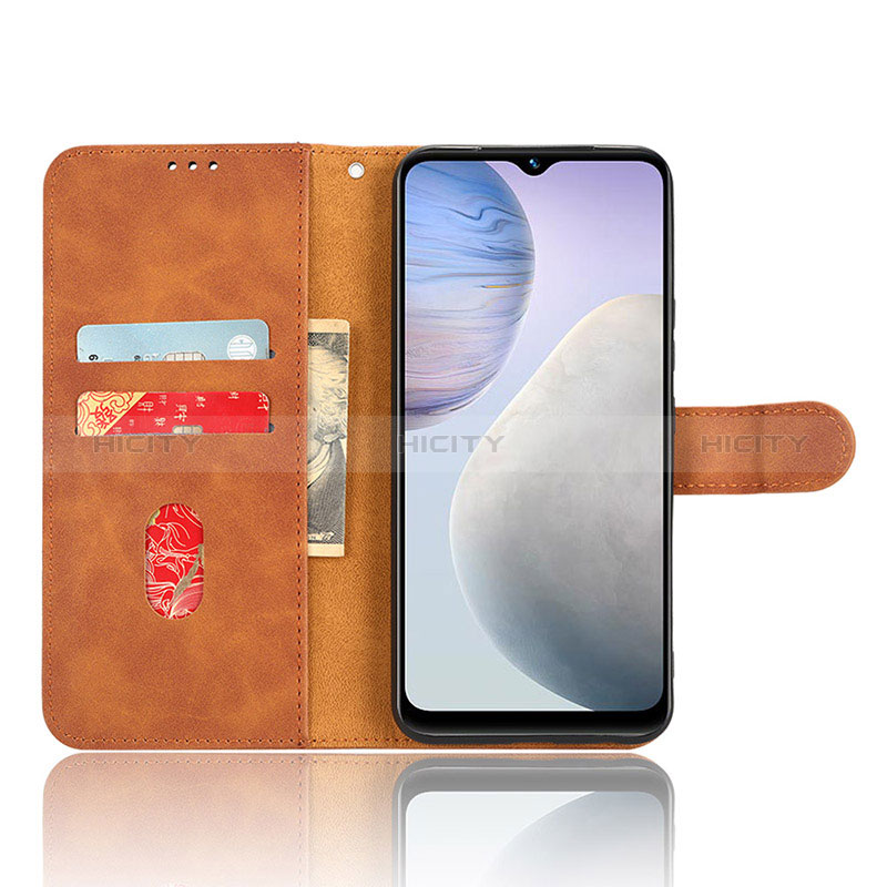 Coque Portefeuille Livre Cuir Etui Clapet L01Z pour Vivo Y02 Plus