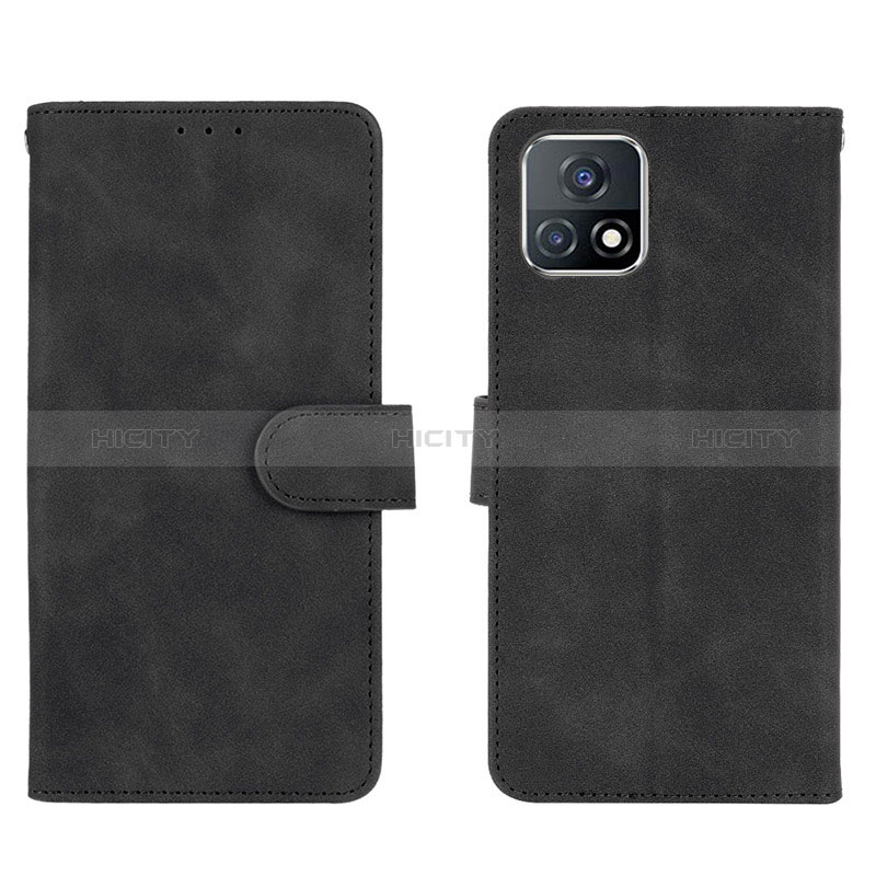 Coque Portefeuille Livre Cuir Etui Clapet L01Z pour Vivo Y31s 5G Noir Plus