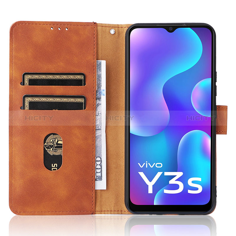 Coque Portefeuille Livre Cuir Etui Clapet L01Z pour Vivo Y3s (2021) Plus