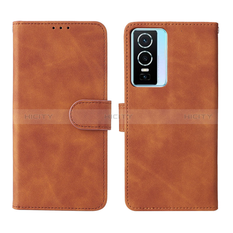 Coque Portefeuille Livre Cuir Etui Clapet L01Z pour Vivo Y76 5G Plus