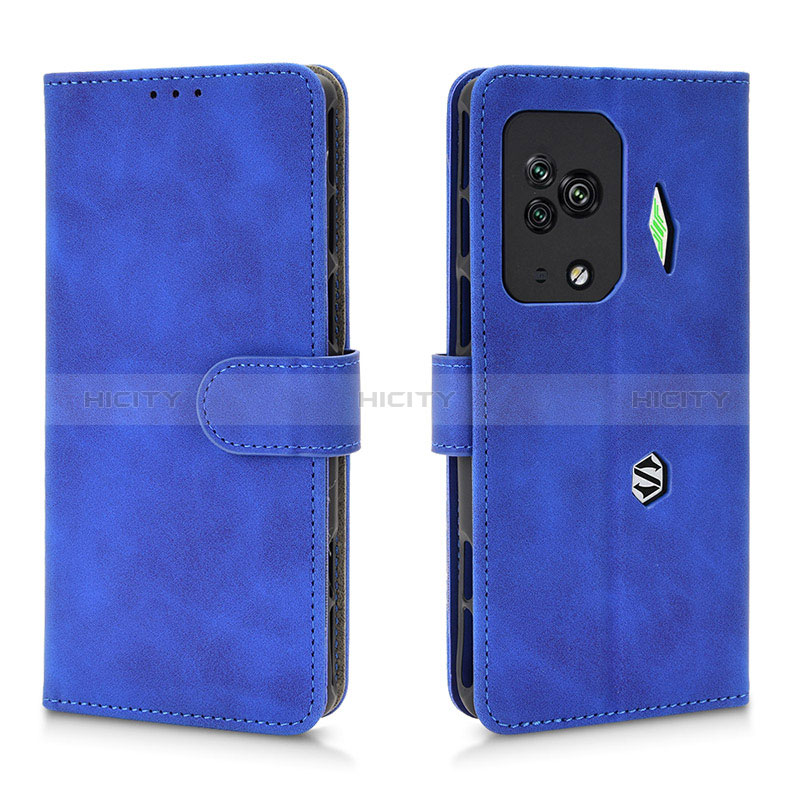 Coque Portefeuille Livre Cuir Etui Clapet L01Z pour Xiaomi Black Shark 5 Pro 5G Bleu Plus