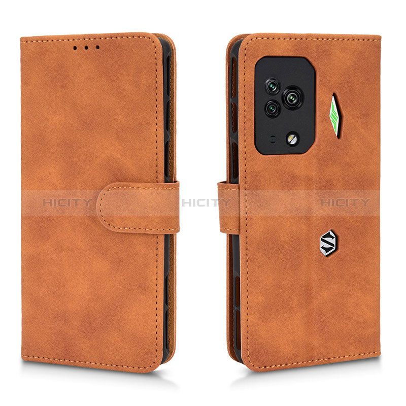 Coque Portefeuille Livre Cuir Etui Clapet L01Z pour Xiaomi Black Shark 5 Pro 5G Marron Plus