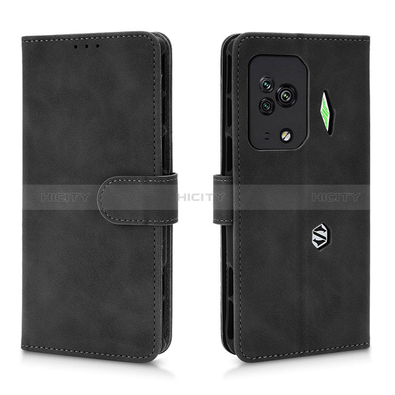 Coque Portefeuille Livre Cuir Etui Clapet L01Z pour Xiaomi Black Shark 5 Pro 5G Noir Plus