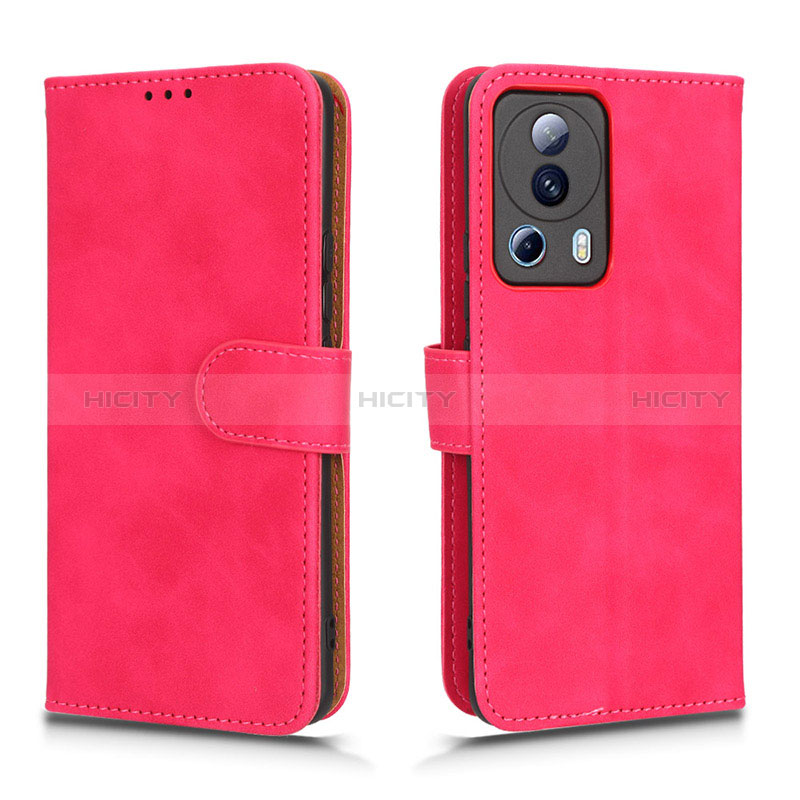 Coque Portefeuille Livre Cuir Etui Clapet L01Z pour Xiaomi Civi 2 5G Rose Rouge Plus