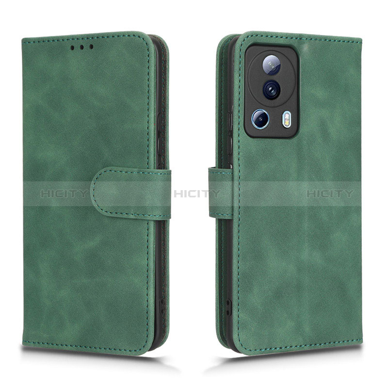 Coque Portefeuille Livre Cuir Etui Clapet L01Z pour Xiaomi Civi 2 5G Vert Plus